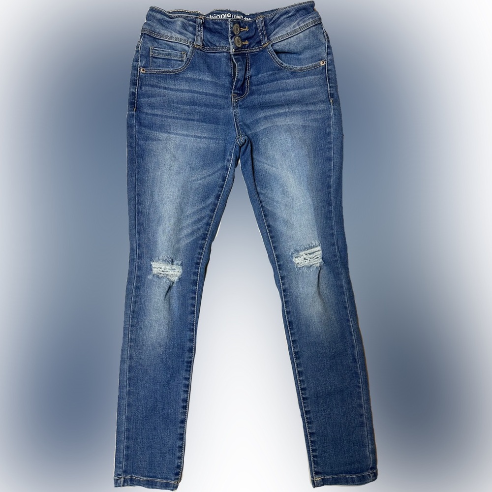 Hippie girl high rise skinny denim